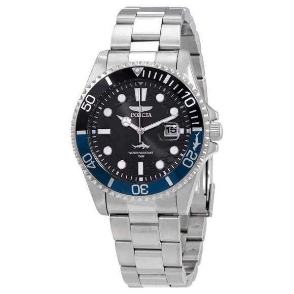 Invicta Pro Diver Men's Black Dial Watch! New